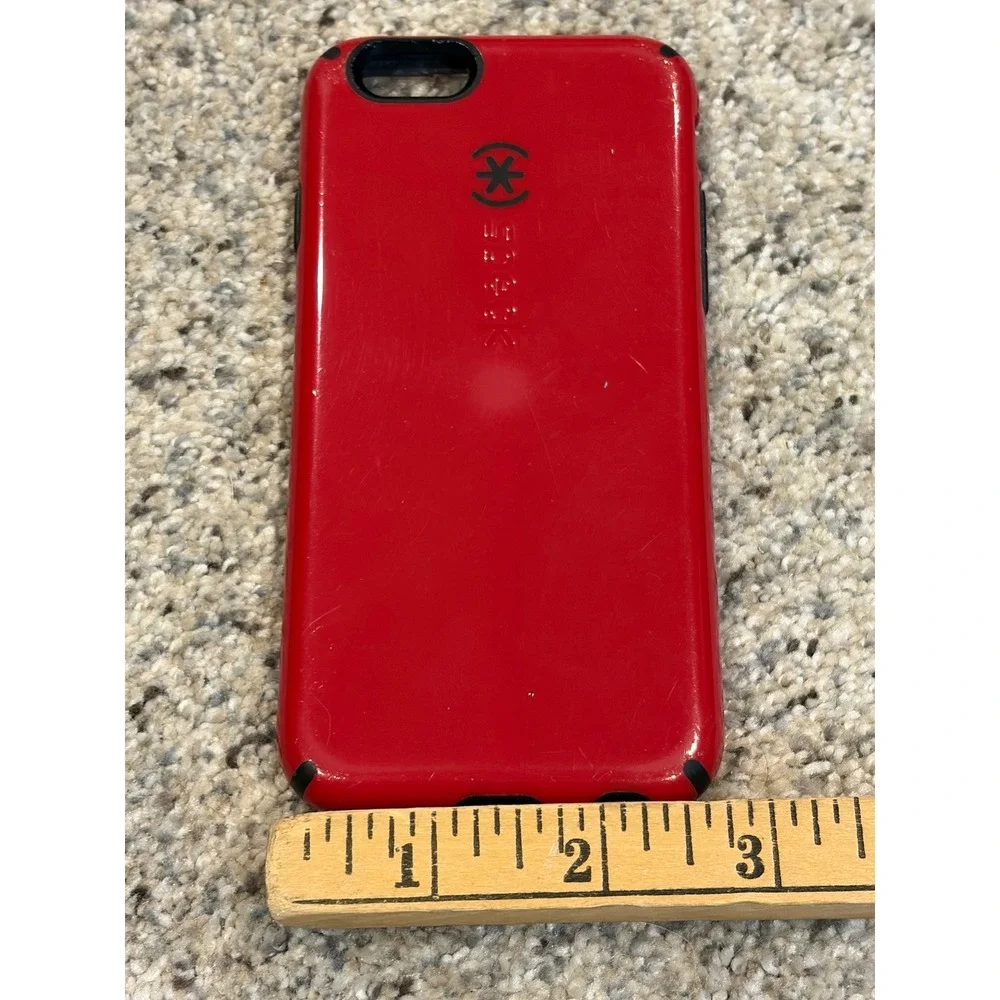 Speck CandyShell iPhone 6 6s Case Red Black Dual Layer Protective Hardshell